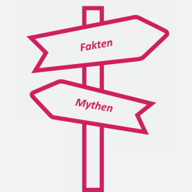 Titelbild_zwei Pfleile in unterschiedliche Richtungen_Fakten und Mythen